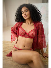 RUBY RED BRA & THONG SET
