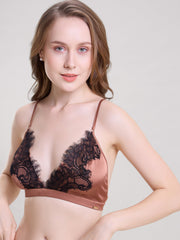 BRONZE SATIN BRALETTE