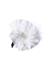PEARL WHITE SATIN SCRUNCHIE