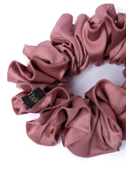 BLUSH PINK SATIN SCRUNCHIE