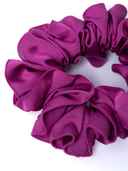 FUCHSIA SATIN SCRUNCHIE