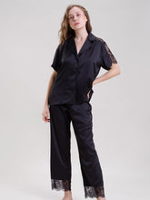 BLACK LACE PAJAMA SET