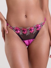 IRIS EMBROIDERED THONG
