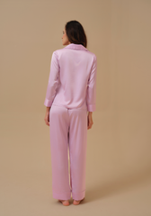 Peony Lilac Hand Embellished Pyjama set